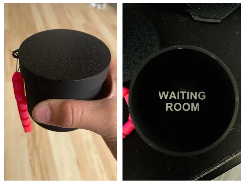 "waiting room" for worms with worm attachment