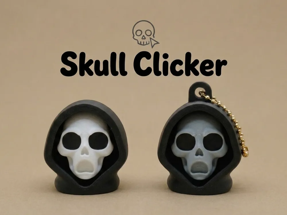 Objeto manipulable: Skull Face Clicker. Referencia del modelo original.