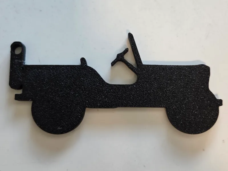 Jeep Decal (Rubicon & Movave Wheel Decal) Keychain
