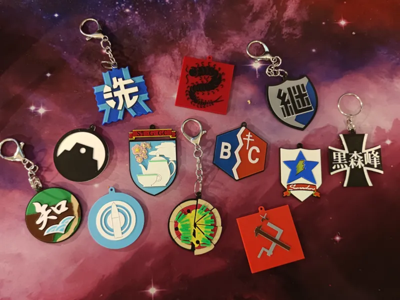Girls und Panzer keychain Collection