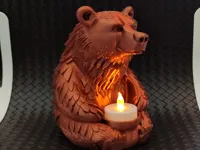Photophore ours pour bougie LED — photo 1
