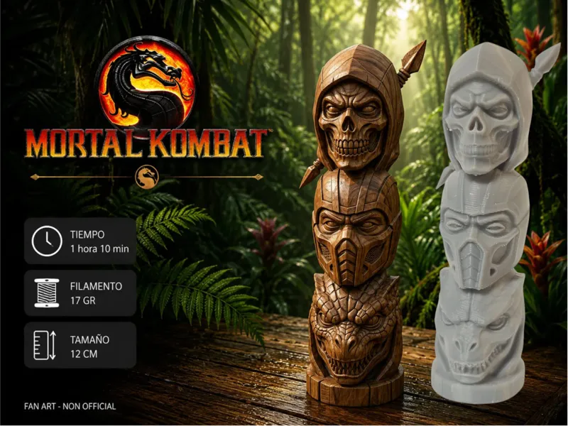 Scorpion Sub-Zero Reptile Totem Mortal Kombat