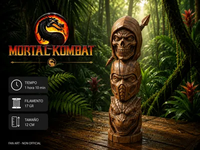 Scorpion Sub-Zero Reptile Totem Mortal Kombat