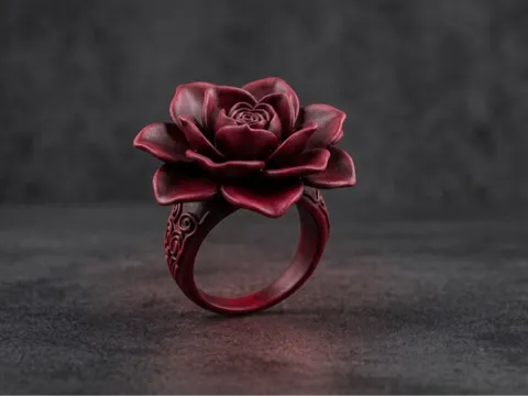 Accesorio para impresora 3D: 大朵莲花戒指,通用内径尺寸 — referencia de MakerWorld