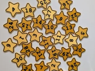 Educational Counting Stars 1-30 Editable