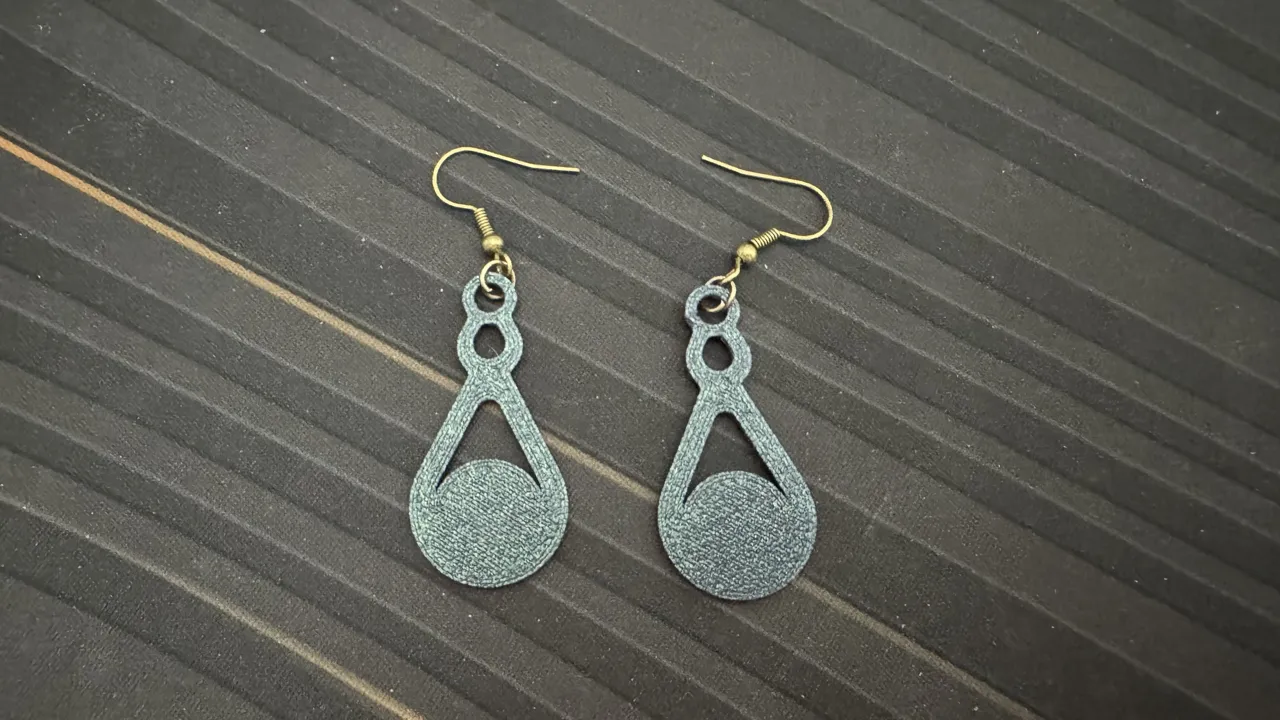 water drop earring 2 view 2