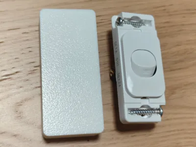 Clip-on lock-cover for DETA architrave switch 6111