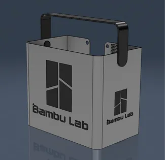 Poop Bucket Max Capacity with Logos (P1S/X1C)