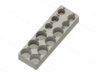 12pc ICON 1/4-3/8 TORX Magnetic Gridfinity Holder