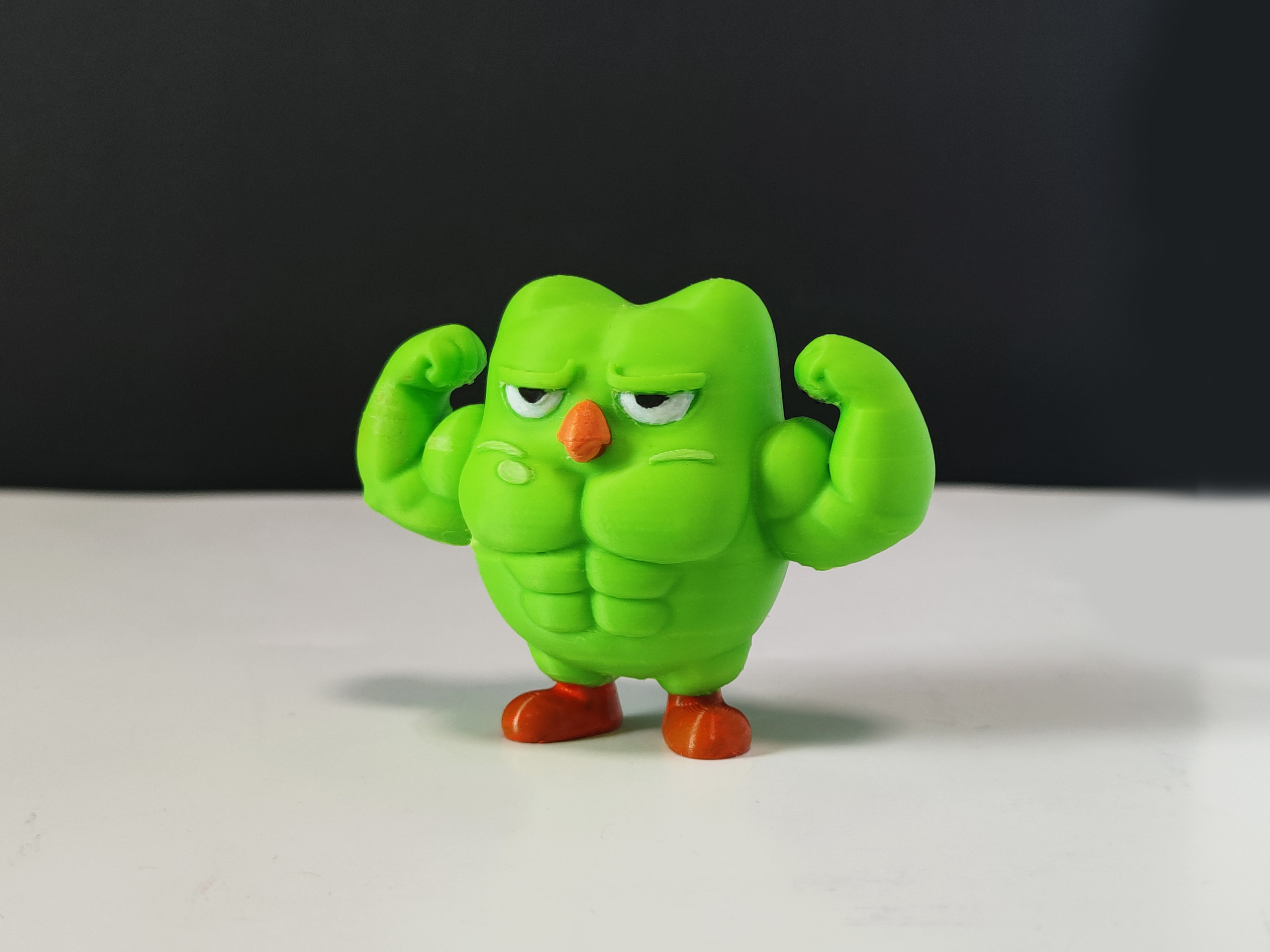 Miniatura 3 do modelo 3D 多邻国猫头鹰 多儿