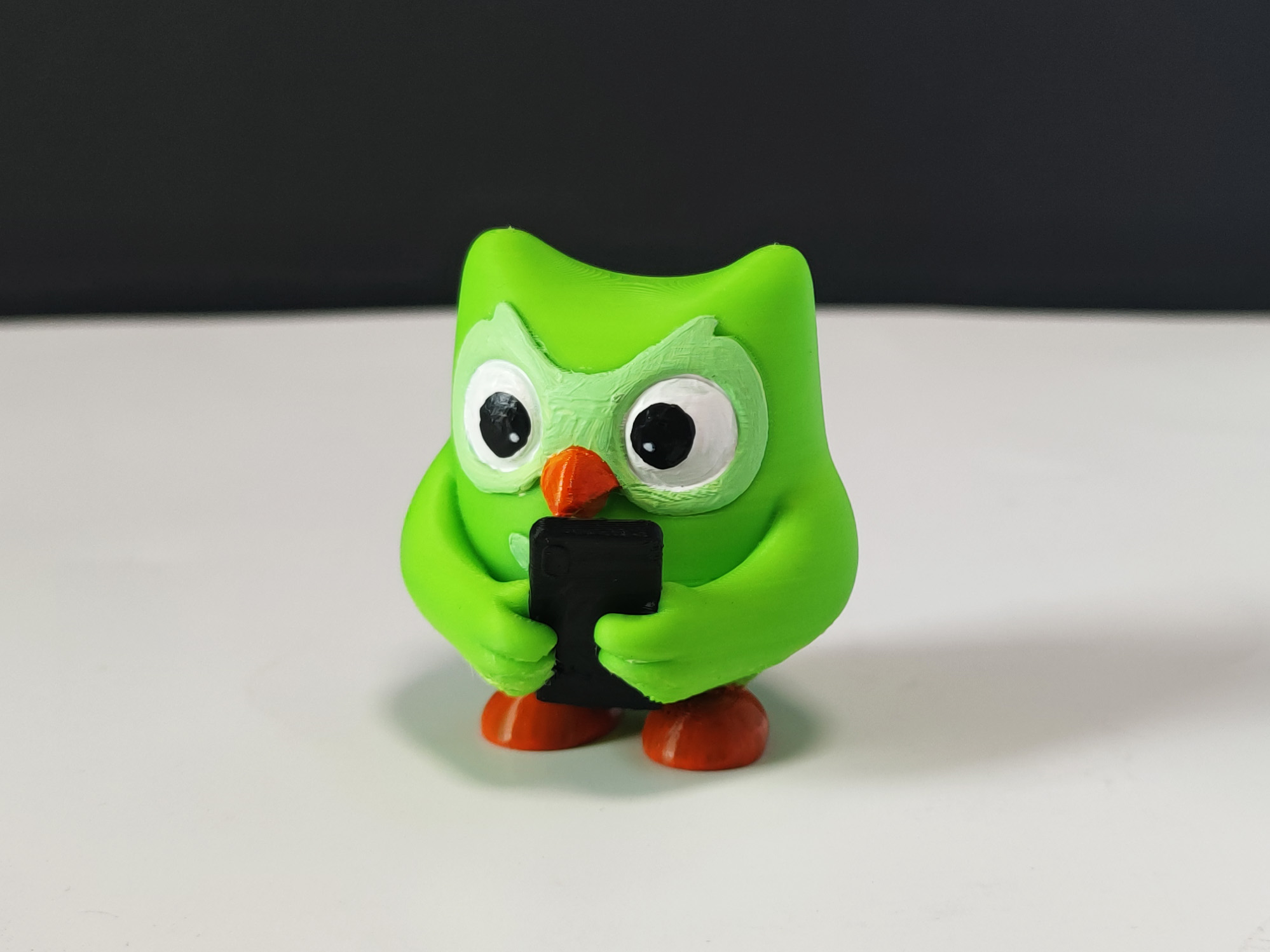 Miniatura 2 do modelo 3D 多邻国猫头鹰 多儿