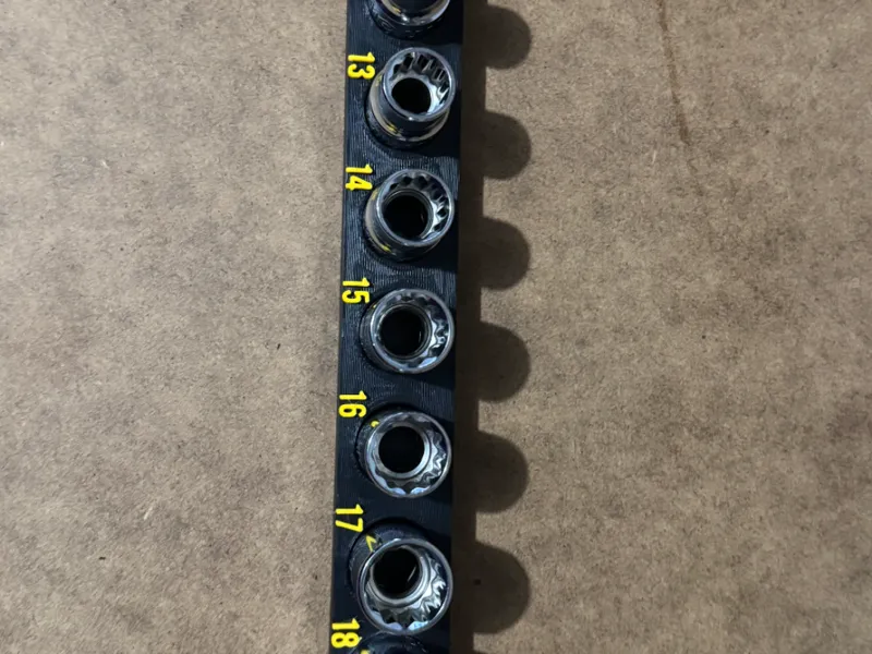 Quinn 1/2" Socket Set Organizer - Metric