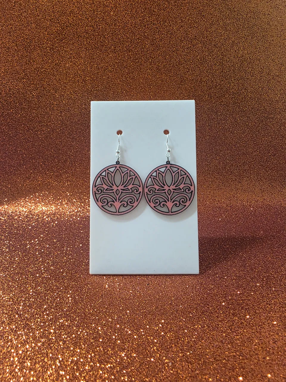 Zen blossom earrings view 2