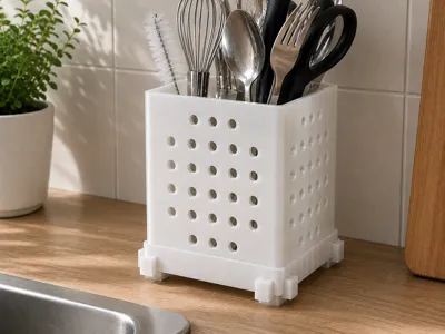 Perforated Cutlery Drainer
