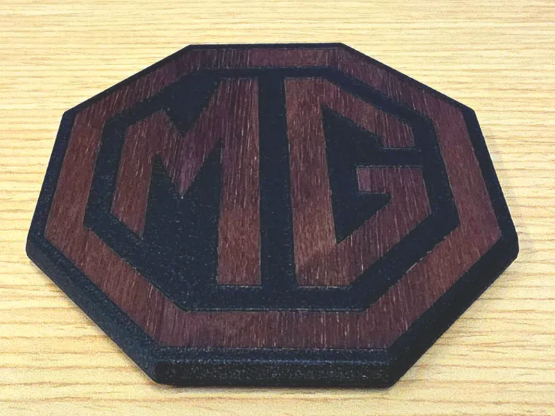 MG Logo Wooden Inlay Coaster
