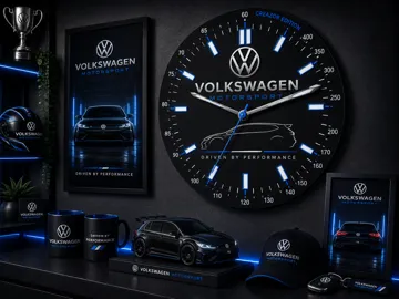 Cuadro decorativo en 3D: Horloge Murale Modulaire – Edition Volkswagen — vista de referencia 3
