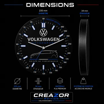 Cuadro decorativo en 3D: Horloge Murale Modulaire – Edition Volkswagen — vista de referencia 4