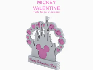 Disney Valentines Day Table Topper Decoration
