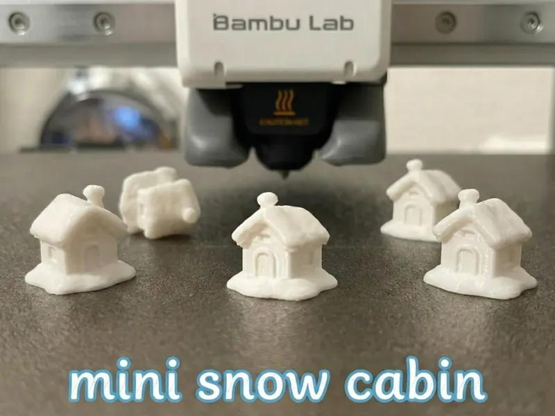 Cute Snow Cabin House - Christmas minifigure