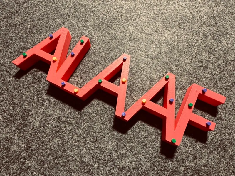 ALAAF Karneval Schriftzug Deko