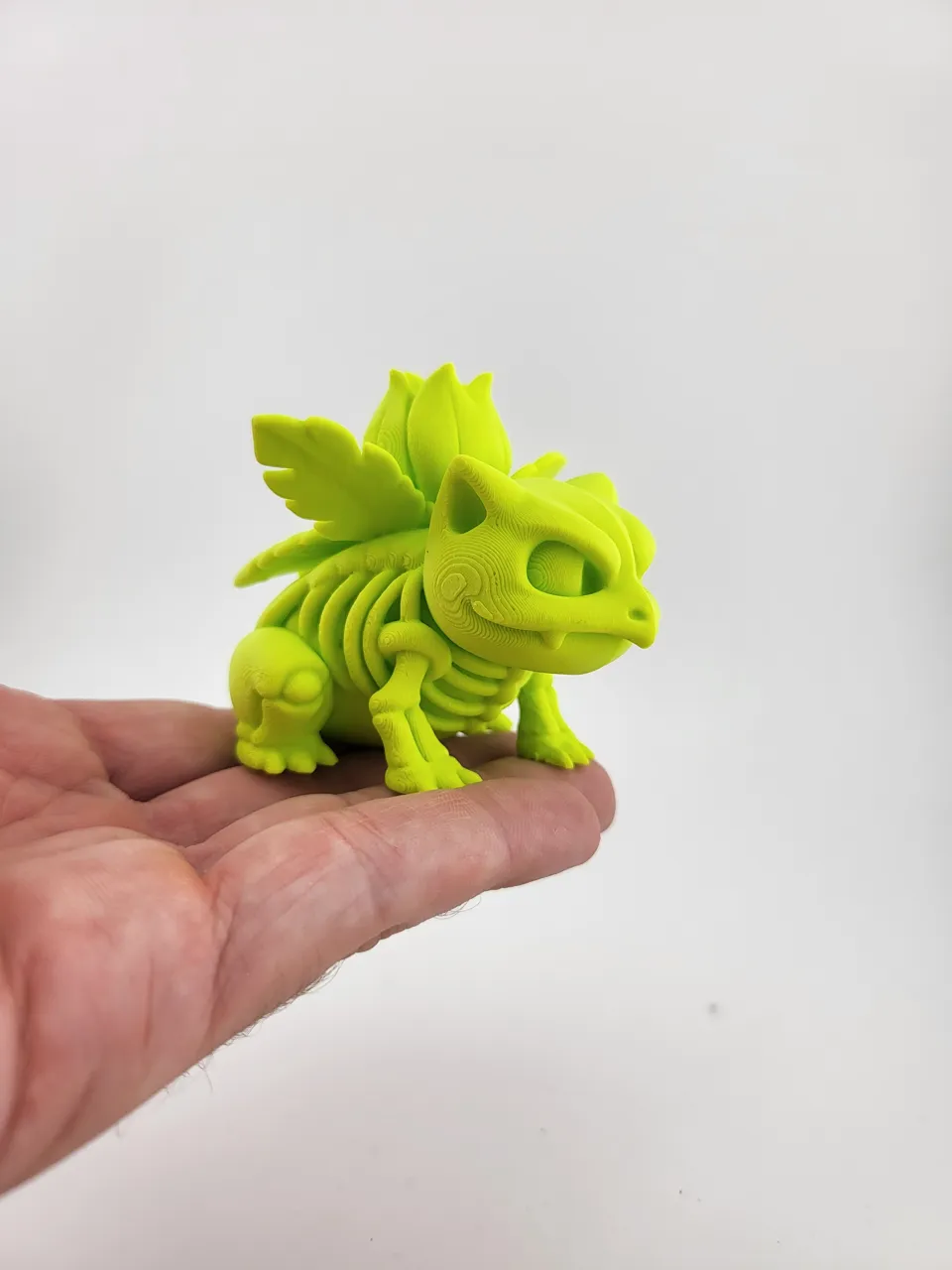 Ivysaur Pokemon Skeleton Stylized kawaii cute view 4
