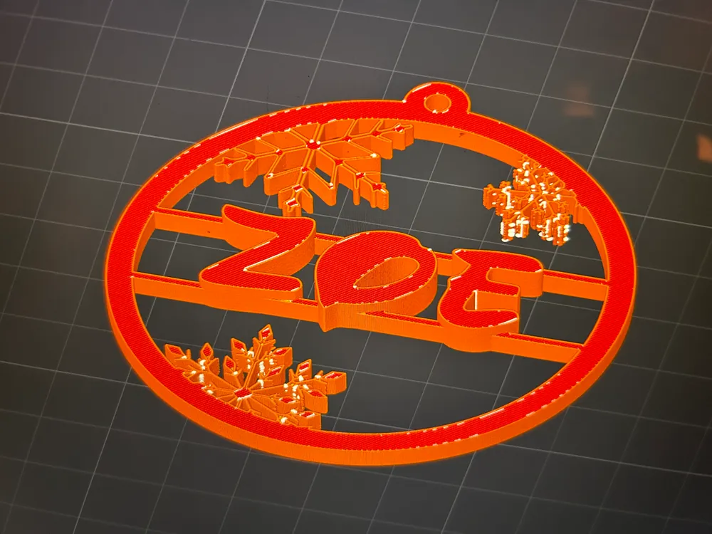 Zoe christmas decoration disney style font by kenprint makerworld
