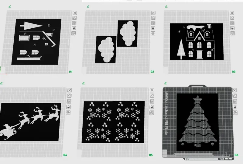 snow spray stencils 