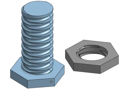 dual threaded screw