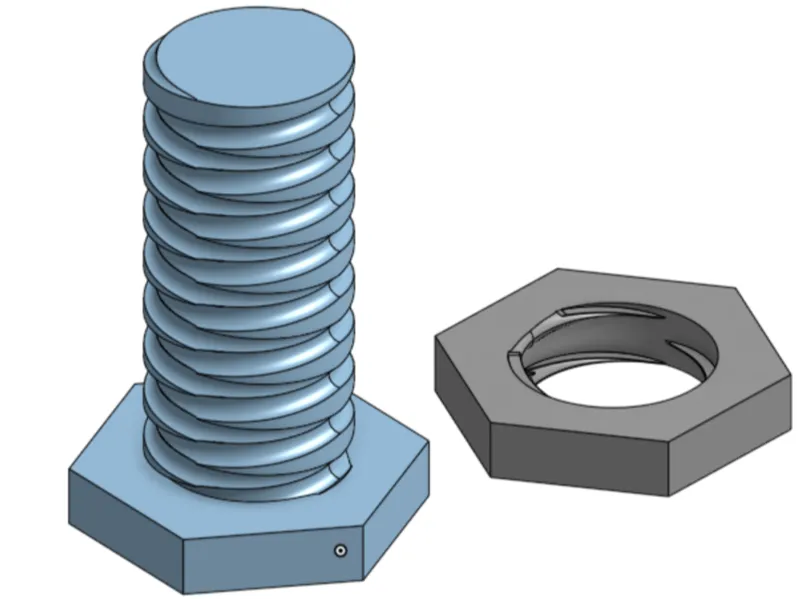 dual threaded screw