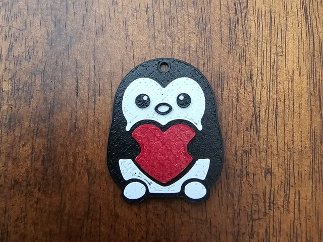 Valentine Penguin Earrings
