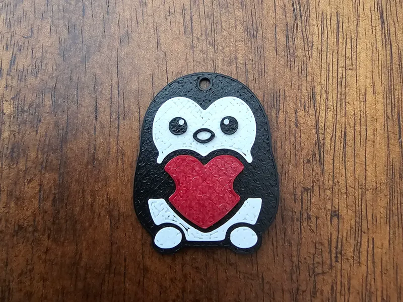 Valentine Penguin Earrings
