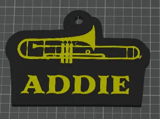 Trombone Christmas Ornament