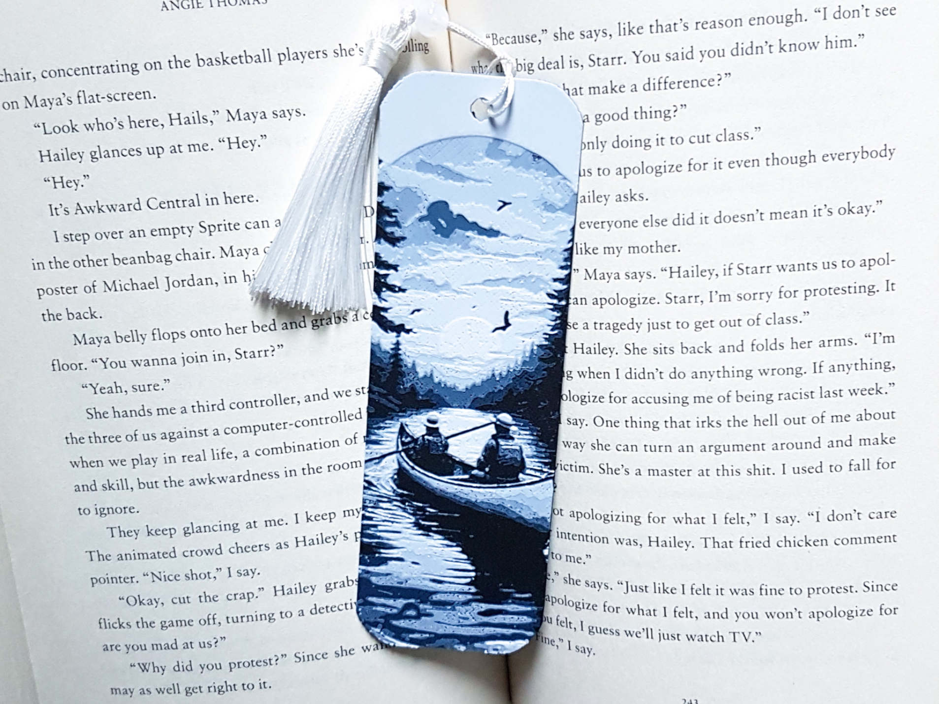 Bookmark, Canoe Scene, Lake