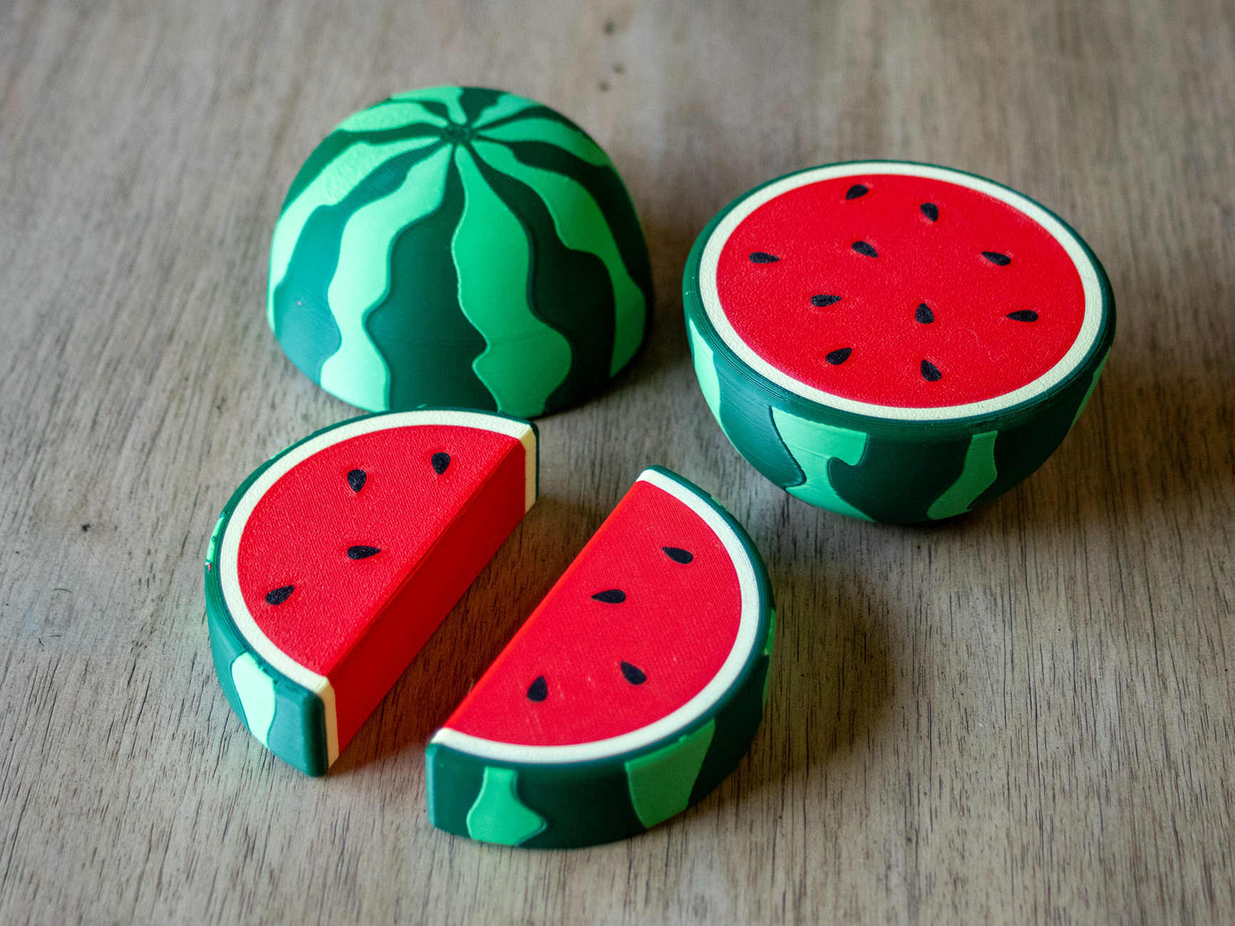 Sliceable magnetic watermelon toy - 1