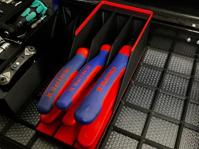 Gridfinity Knipex Pliers Rack - 2×5×10U 