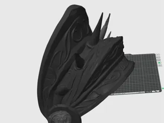 lichking right shoulder plate/pauldron