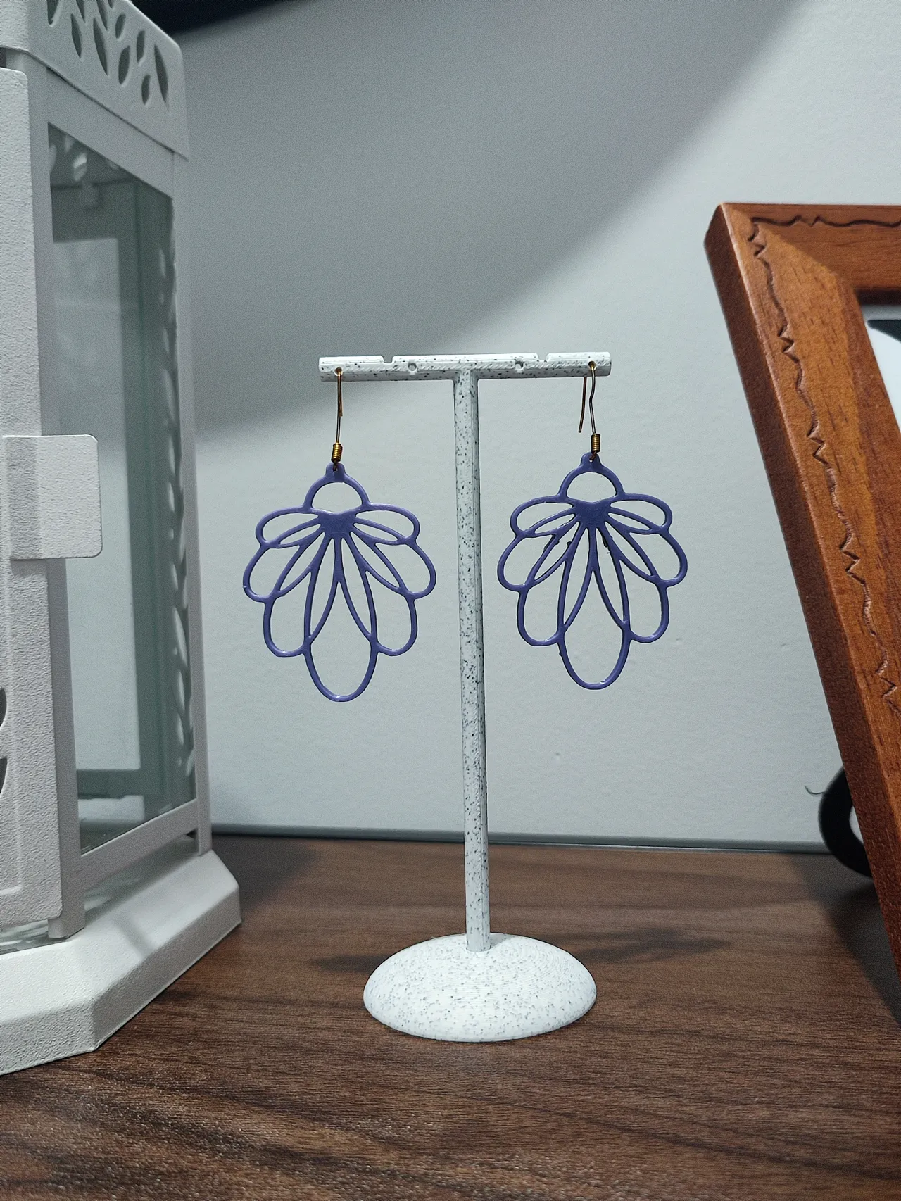 Aretes Abanico Lilac view 2