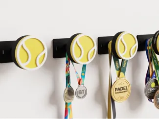 Beach Tennis & Padel Ball Wall Hook / Medal Hanger