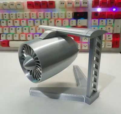 Aircraft Engine, Aircraft Nacelle, Engine, Airplane, Figurine