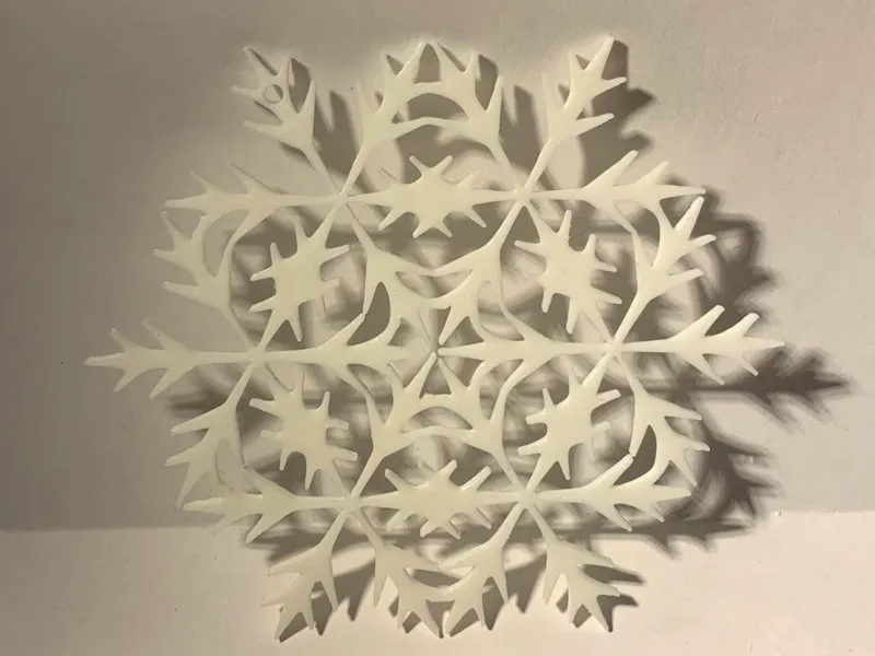 Snowflake for tree decoration