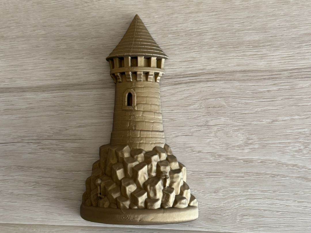Fantasy Tower Wall Decor – Cliffside Watchtower