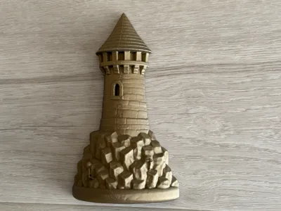 Fantasy Tower Wall Decor – Cliffside Watchtower