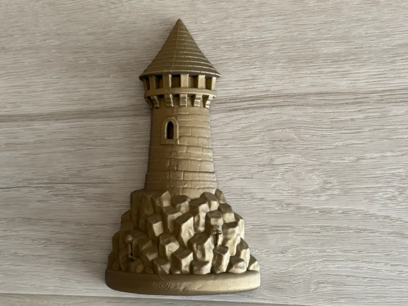 Fantasy Tower Wall Decor – Cliffside Watchtower