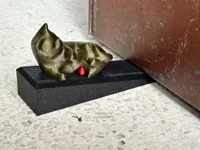 Kitty Door-stop PETG, 3 colours, 3 up, 0.16mm layer, strong