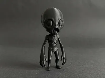 Chibi Alien Figurine (Startled Expression)