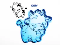 Emporte-pièce / tampon vache — photo 1