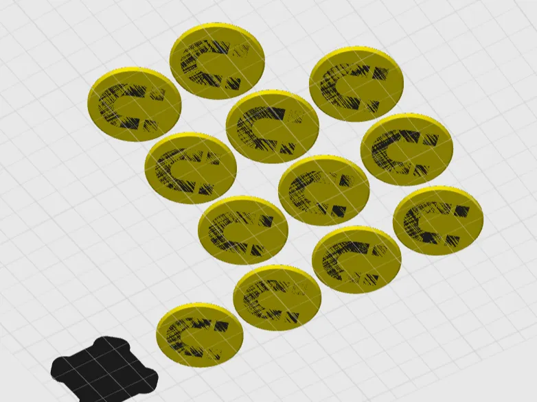 magnet medallion for magnet storage carousel