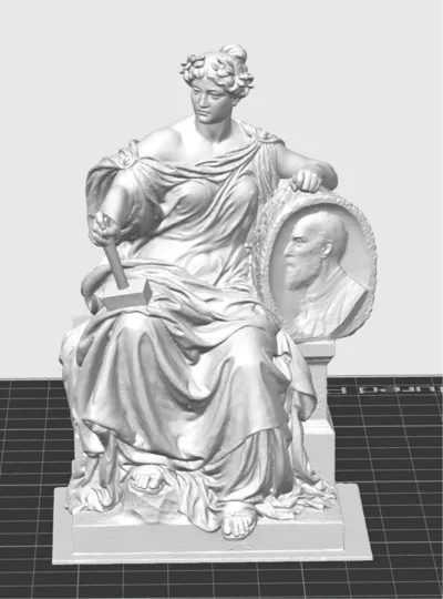 Statue of the grave of honor from Johannes Benk.
