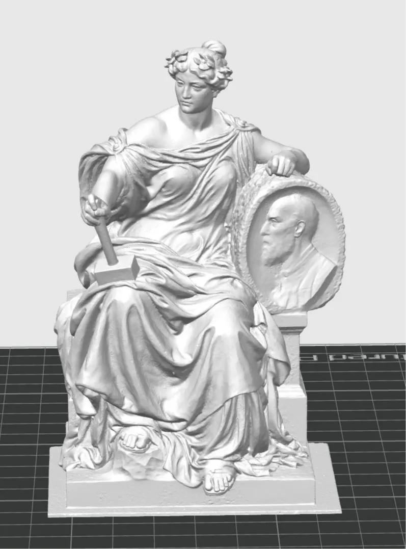 Statue of the grave of honor from Johannes Benk.