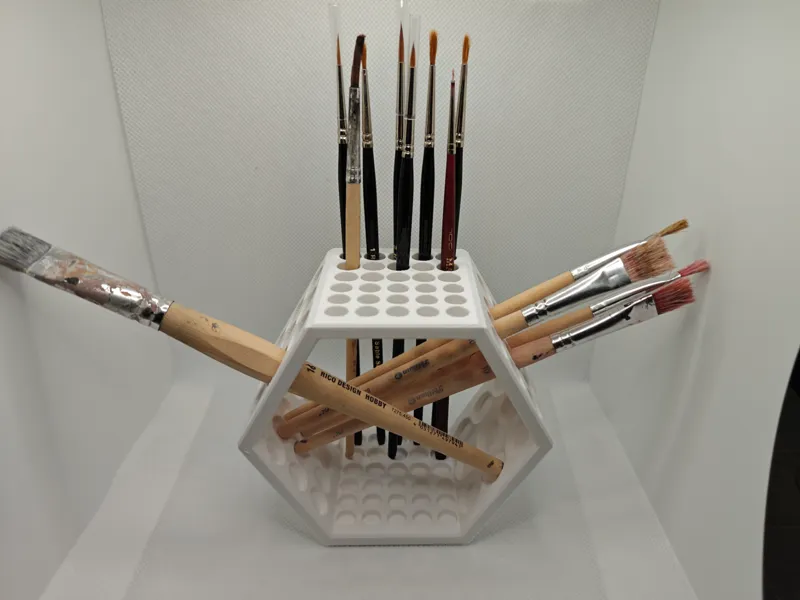 Brush Holder Hexagon v2